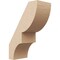 Ekena Millwork 5-inch W x 10-inch D x 14-inch H Ridgewood Rough Cedar Woodgrain TimberThane Knee Brace, Primed BRCUR05X10X14RIDRCPR - alternate 1